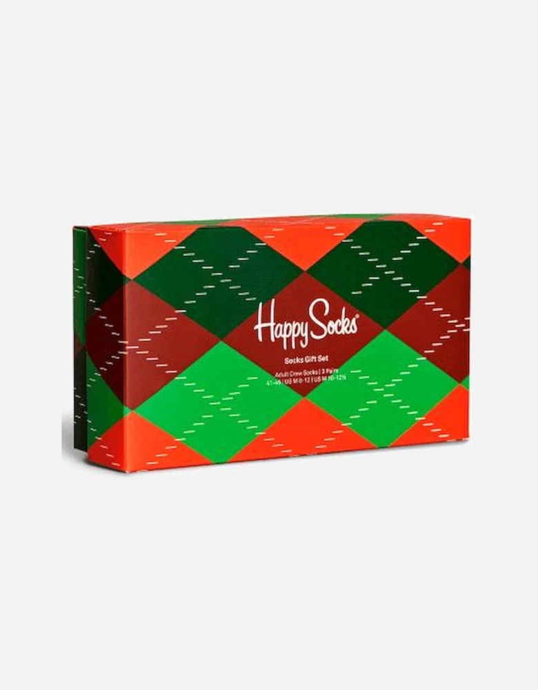 3-Pack Holiday Classics Socks Gift Box, Multi