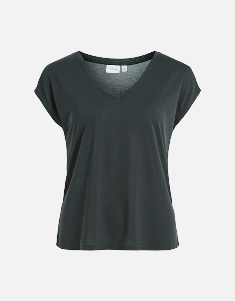 Vimodala V-Neck Top Black