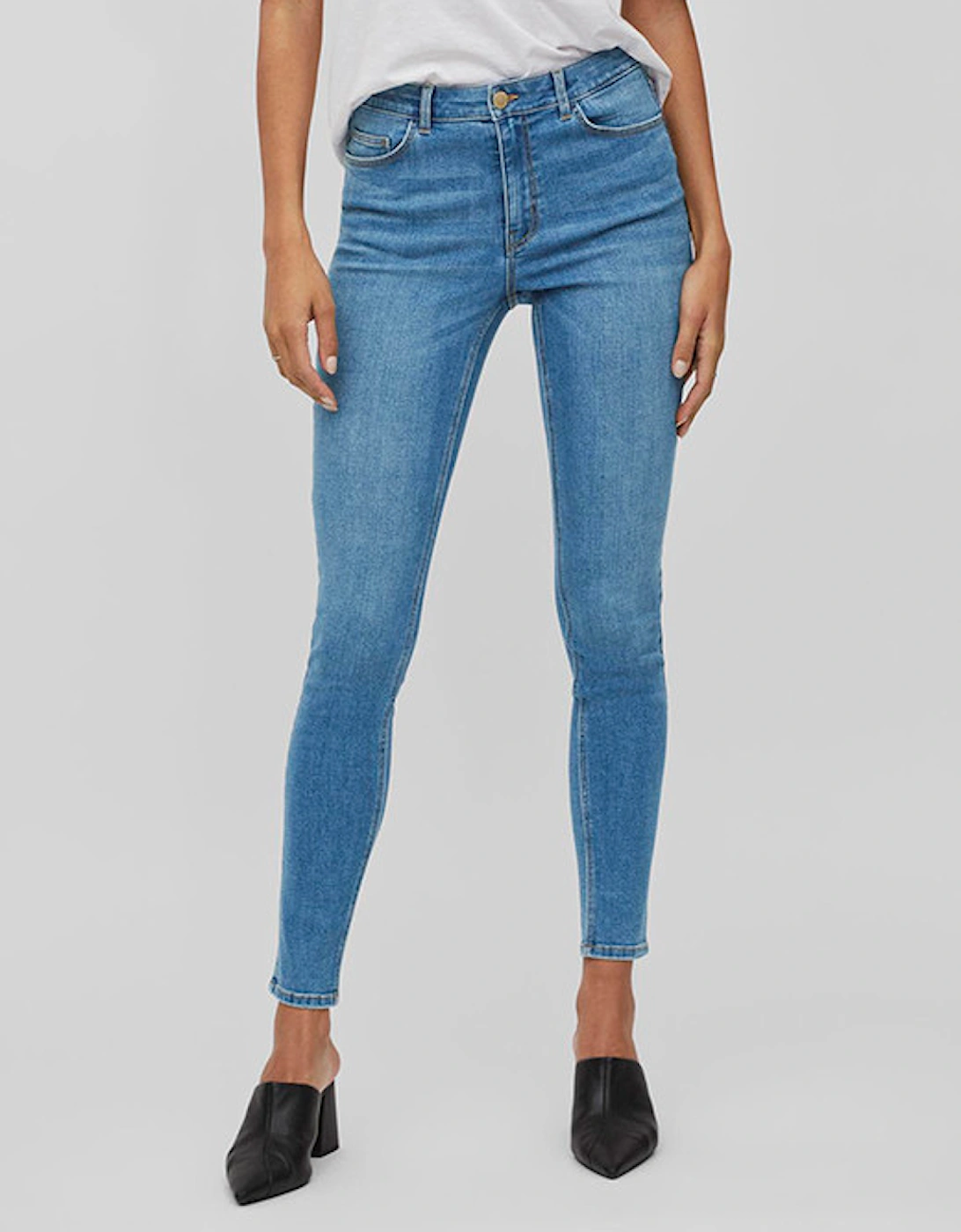 Visarah Skinny Jeans Medium Blue Denim, 8 of 7