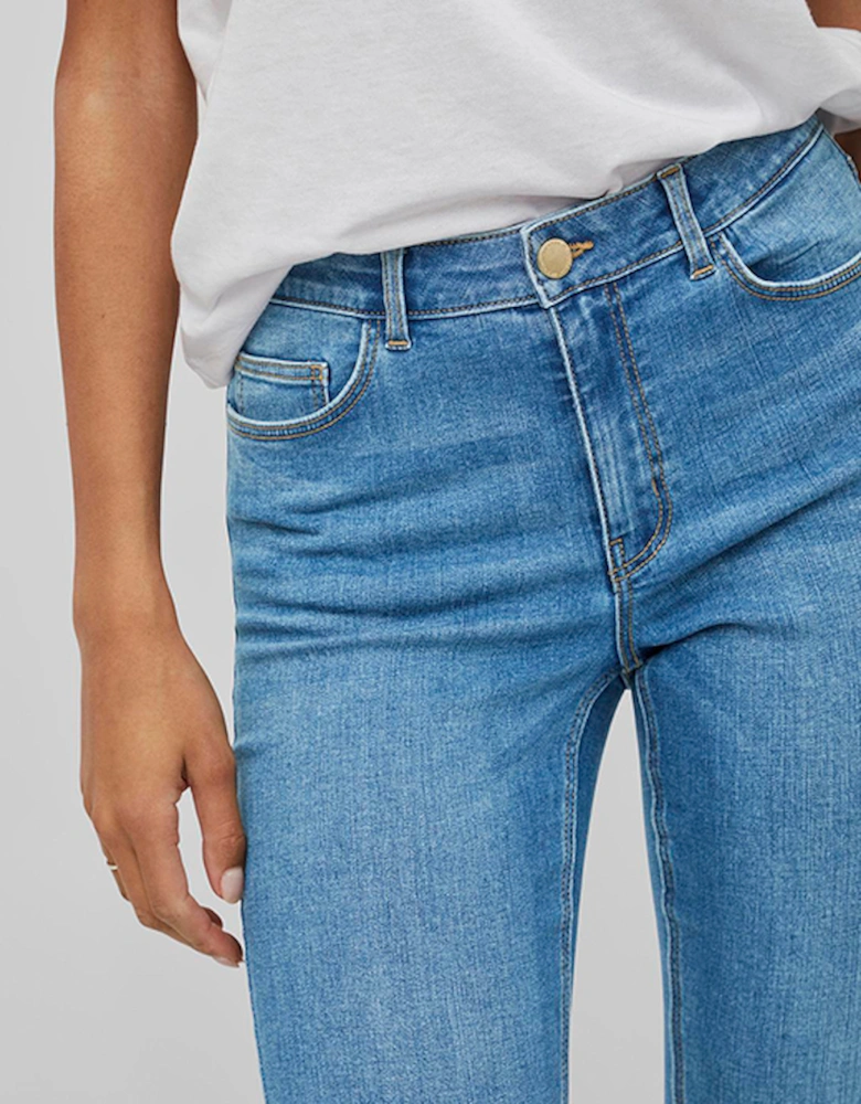 Visarah Skinny Jeans Medium Blue Denim