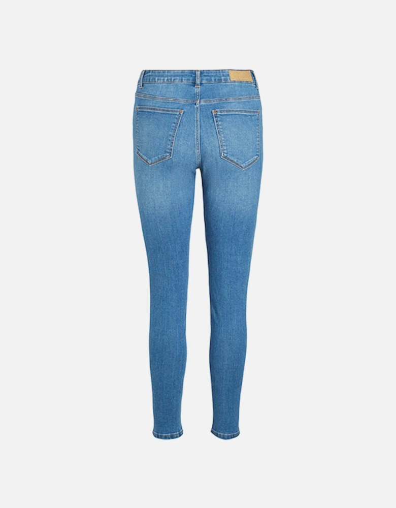 Visarah Skinny Jeans Medium Blue Denim