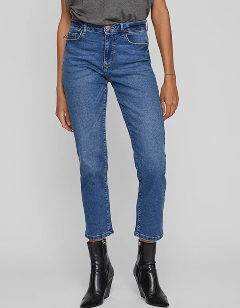 Vialice Jo Straight Jeans Mid Blue Denim