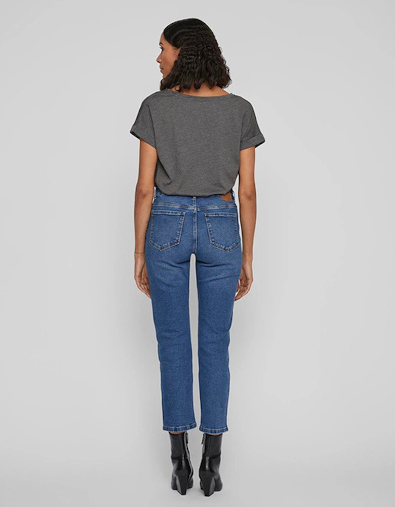 Vialice Jo Straight Jeans Mid Blue Denim