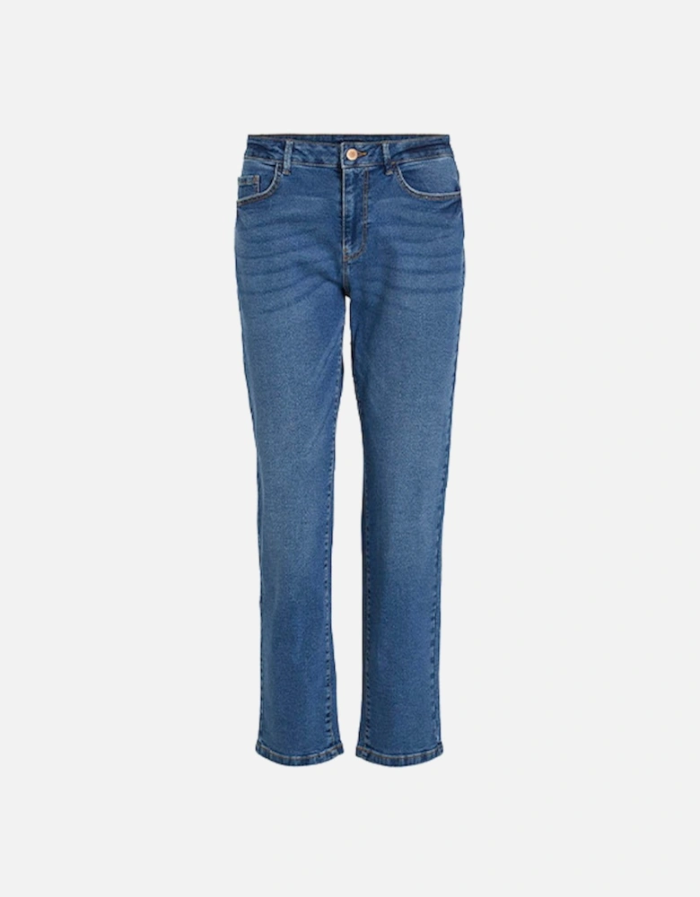 Vialice Jo Straight Jeans Mid Blue Denim