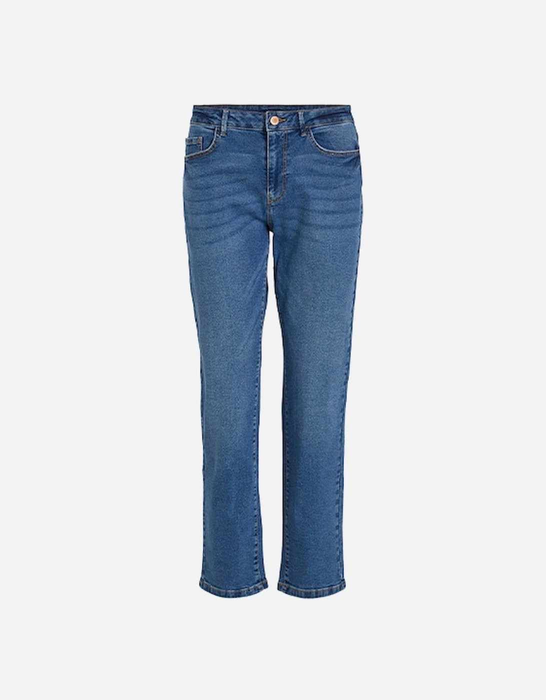 Vialice Jo Straight Jeans Mid Blue Denim