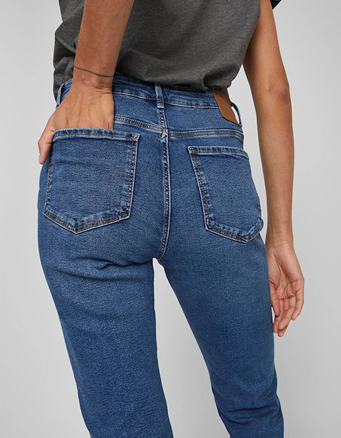 Vialice Jo Straight Jeans Mid Blue Denim