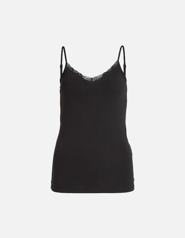 Viadaisy Lace Singlet Black