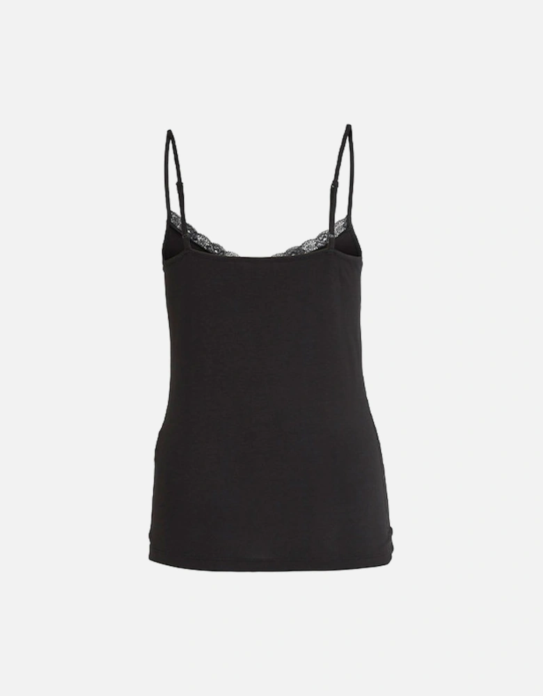 Viadaisy Lace Singlet Black