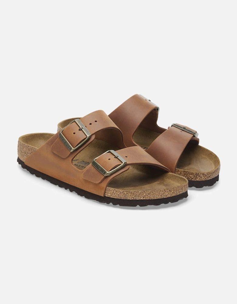 Birkenstock Women's Arizona Sandal Narrow Fit Cognac