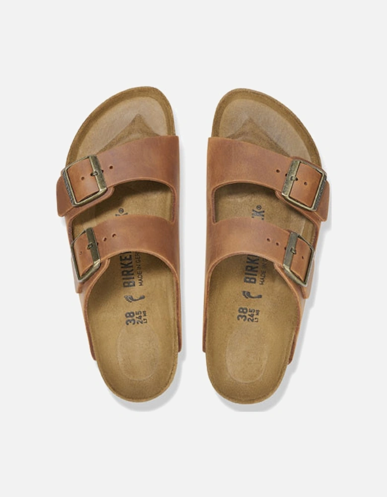 Birkenstock Women's Arizona Sandal Narrow Fit Cognac