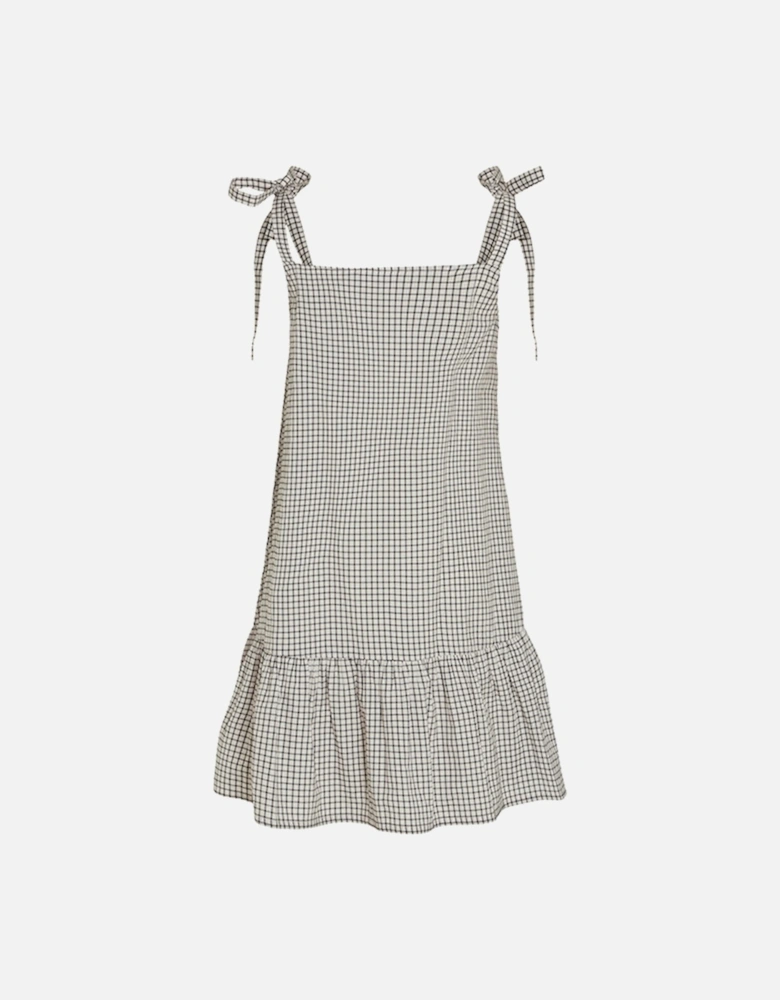 Vinilda Strap Dress Rosewater Black Check