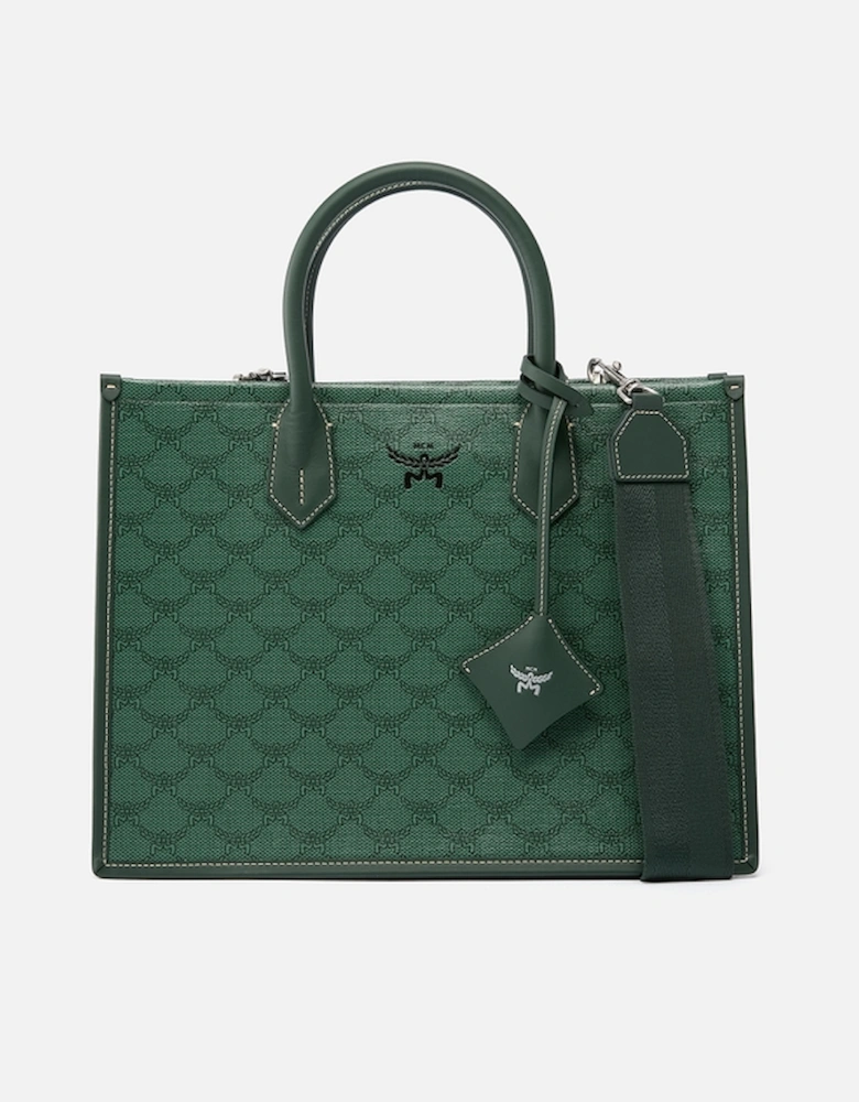 Himmel Canvas-Coated Leather Medium Tote Bag