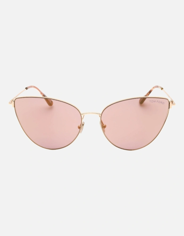 Ft1005 28Z Anais 02 Rose Gold Sunglasses