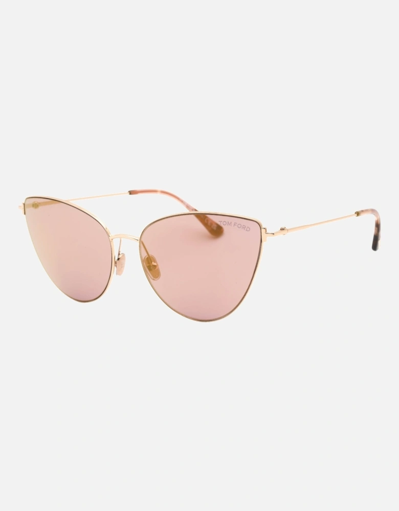 Ft1005 28Z Anais 02 Rose Gold Sunglasses