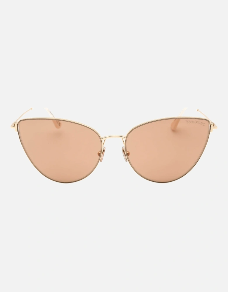 Ft1005 32G Anais 02 Gold Sunglasses