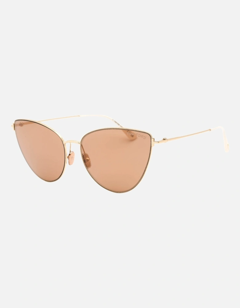 Ft1005 32G Anais 02 Gold Sunglasses