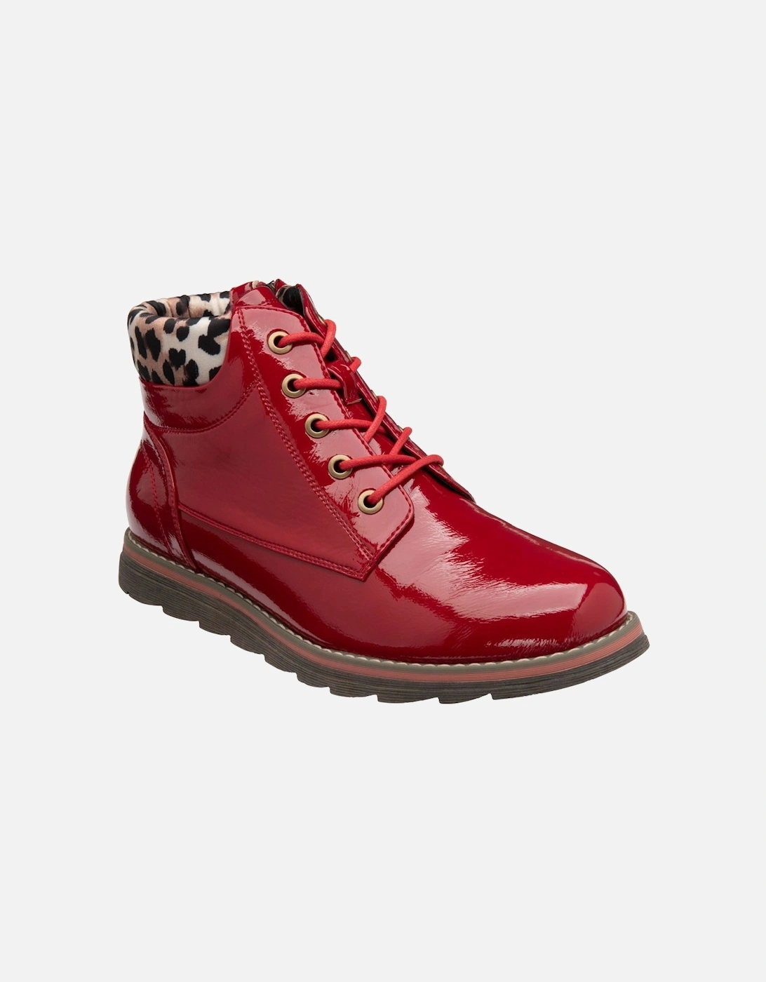 Lotus Women's Naomi Womens Ankle Boots - Red - Size: 3