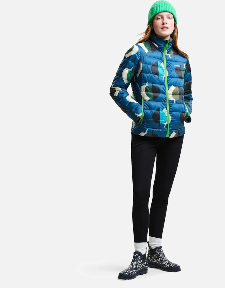 Womens Orla Kiely Printed BaffledPadded Jacket