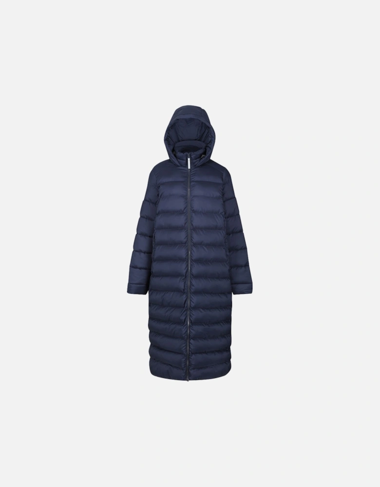 Womens Elender Longline Padded Hooded Jacket Coat