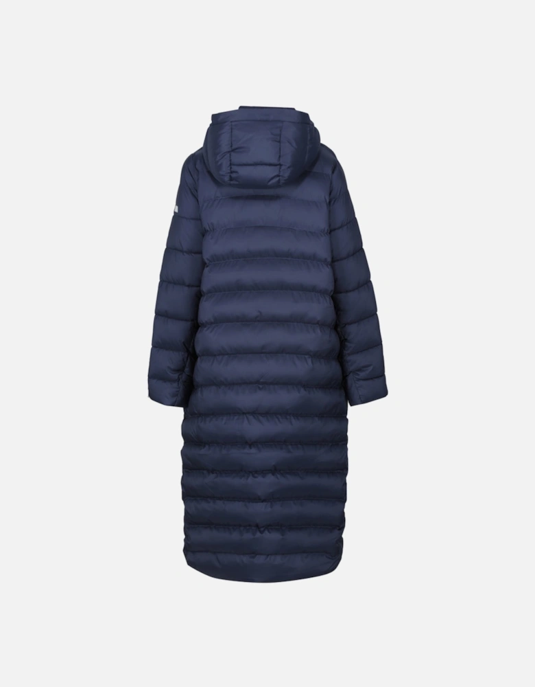 Womens Elender Longline Padded Hooded Jacket Coat