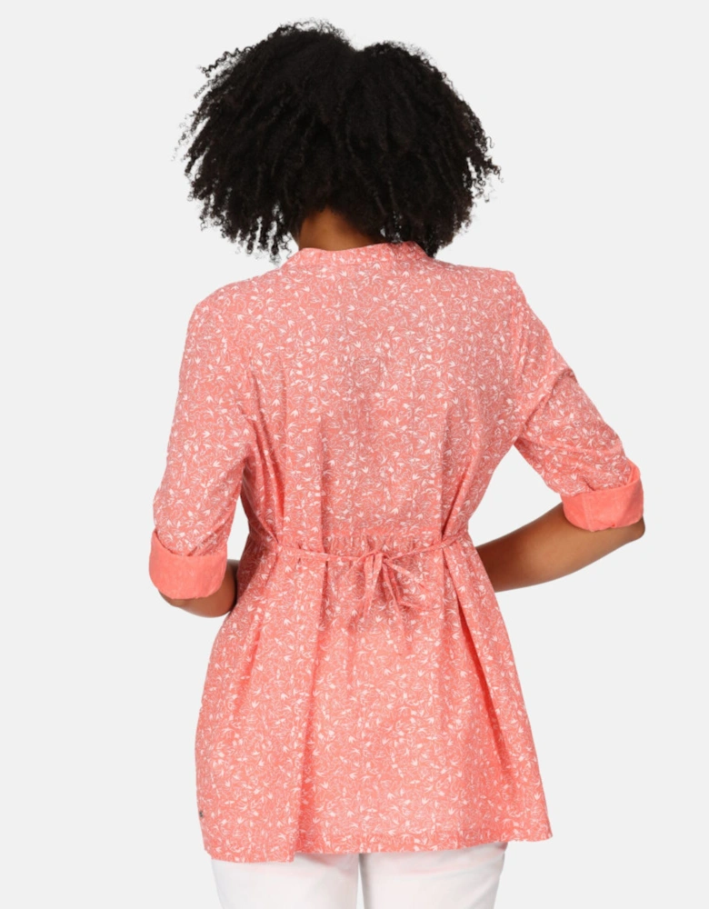 Womens Nemora Roll Sleeve Blouse Shirt Dress
