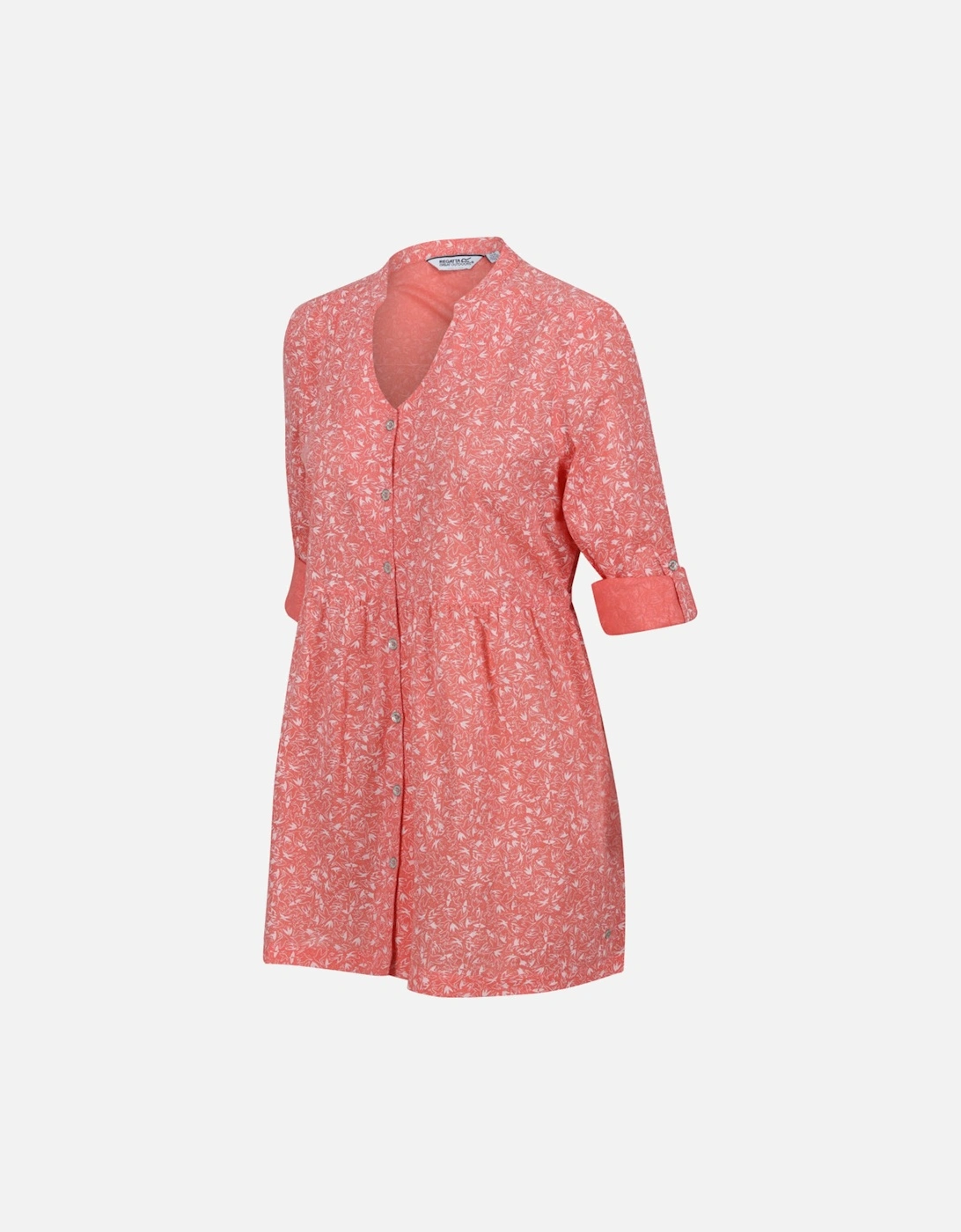 Womens Nemora Roll Sleeve Blouse Shirt Dress