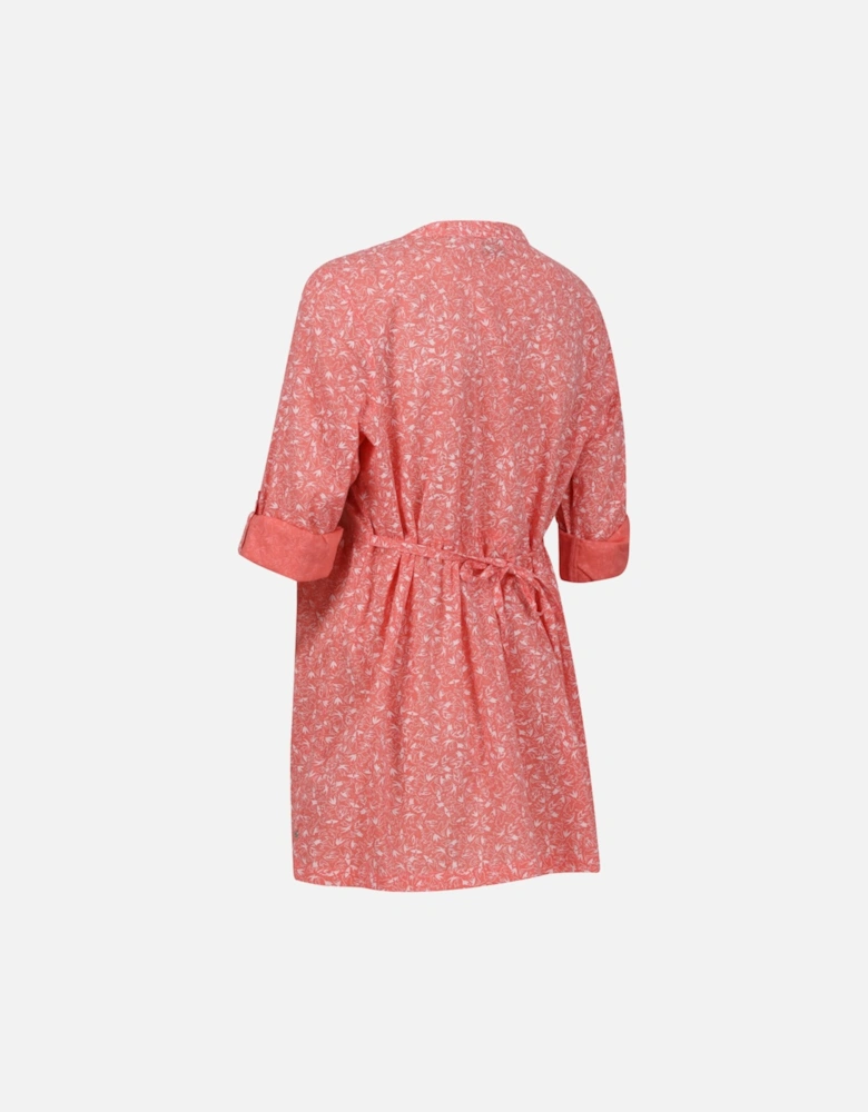 Womens Nemora Roll Sleeve Blouse Shirt Dress