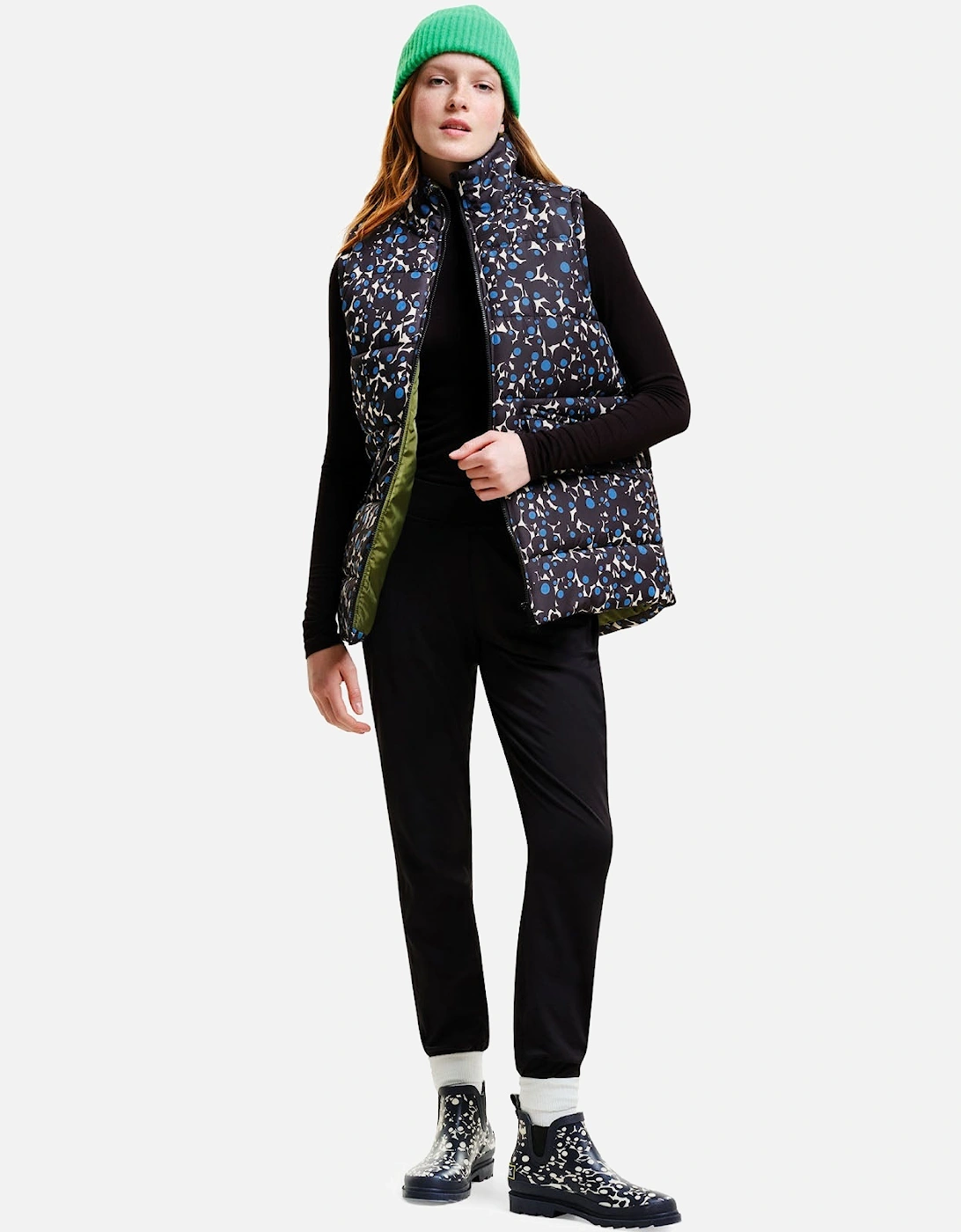 Womens Orla Kiely Printed Padded Gilet, 2 of 1