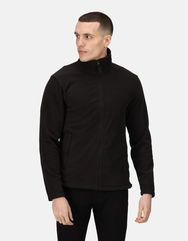 Professional Mens Micro Zip Full Zip Fleece Jacket