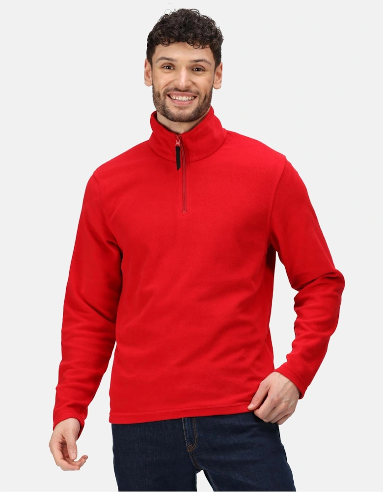 Professional Mens Micro Zip Pullover Half Zip Fleece