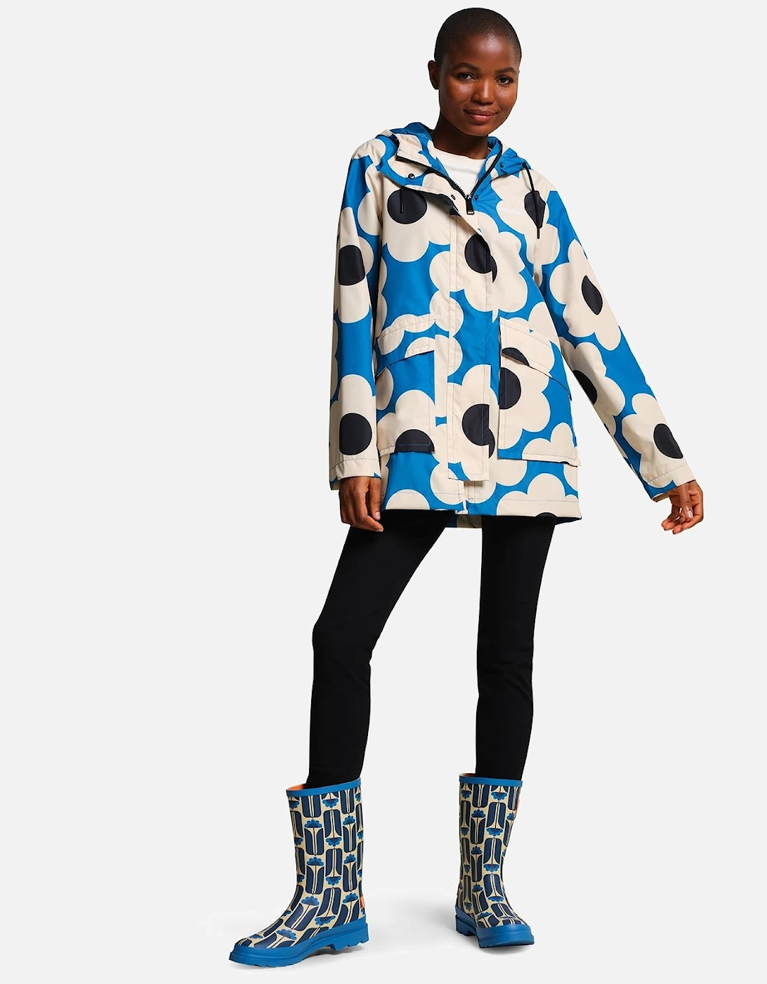 Womens Orla Kiely Swing Waterproof Jackets, 2 of 1