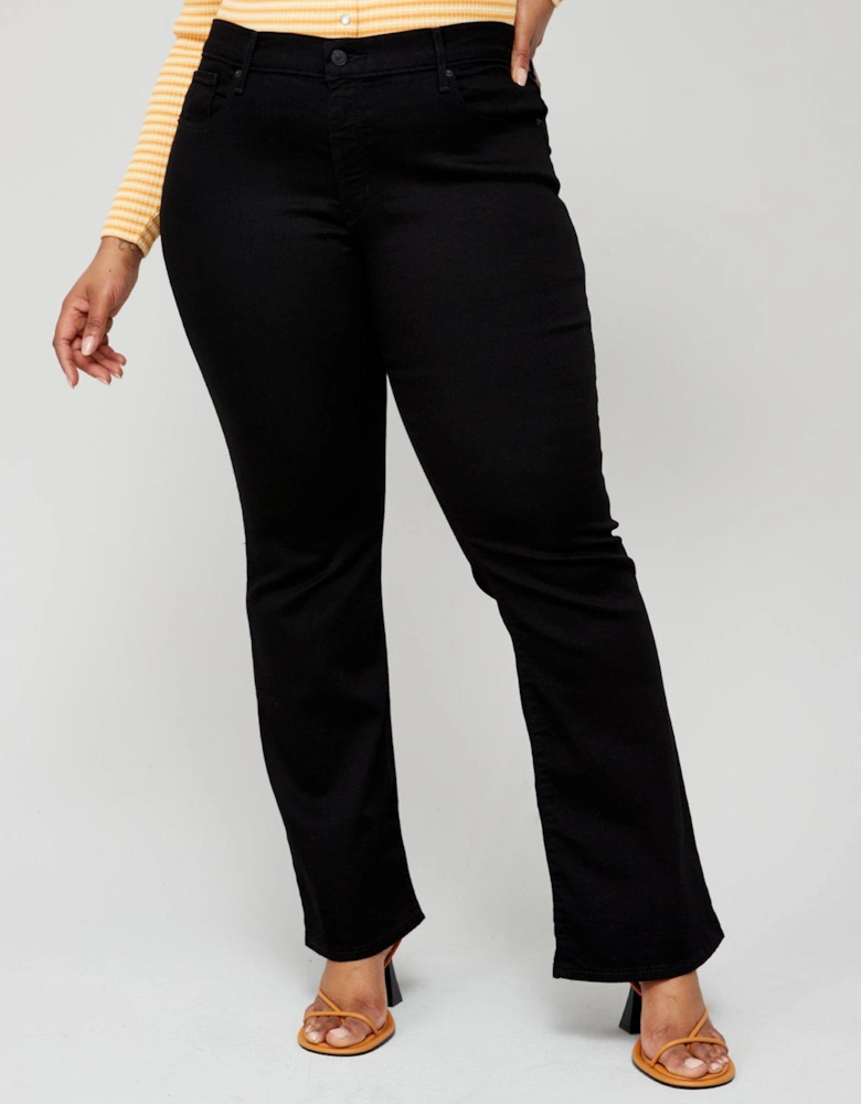 315T Shaping Bootcut Jeans - Soft Black