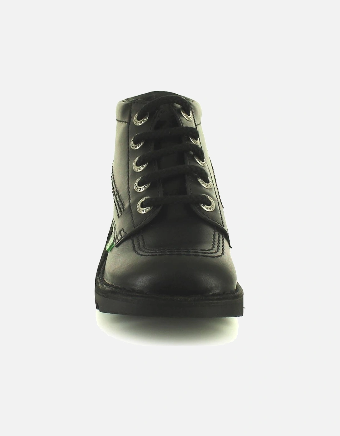 Childrens Boots Hi Core y Leather Lace Up black UK Size