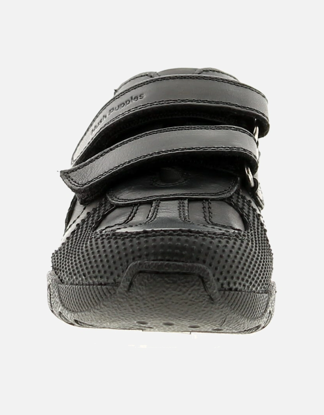 Boys Shoes Jnr School Jezza Leather Touch Fastening black UK Size