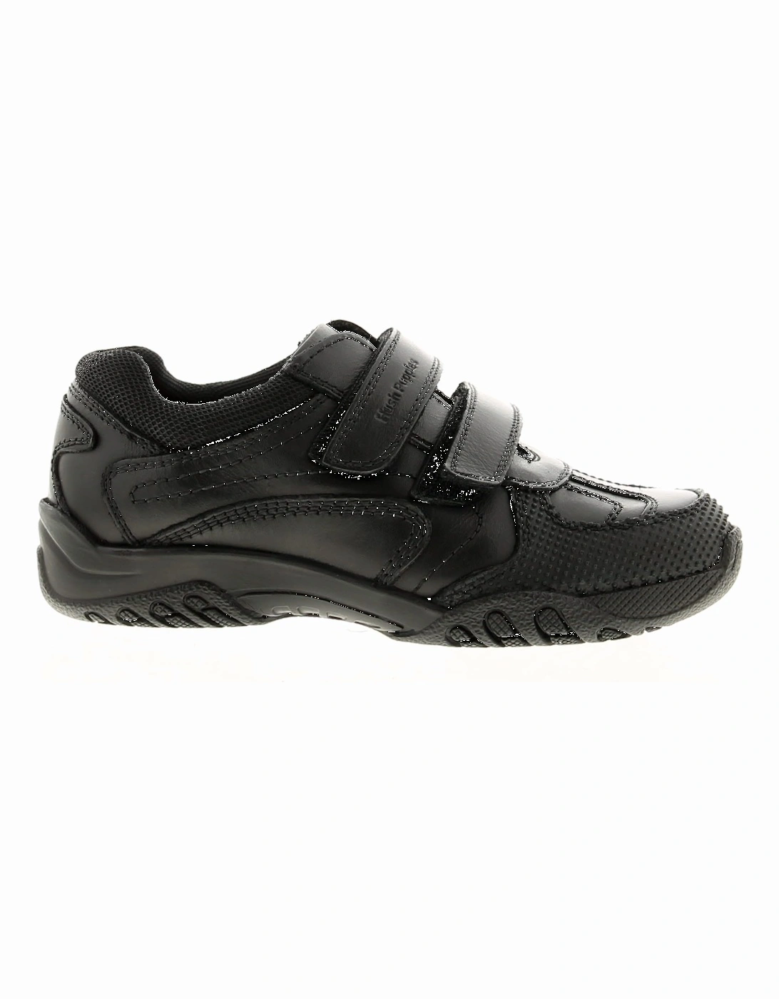 Boys Shoes Jnr School Jezza Leather Touch Fastening black UK Size
