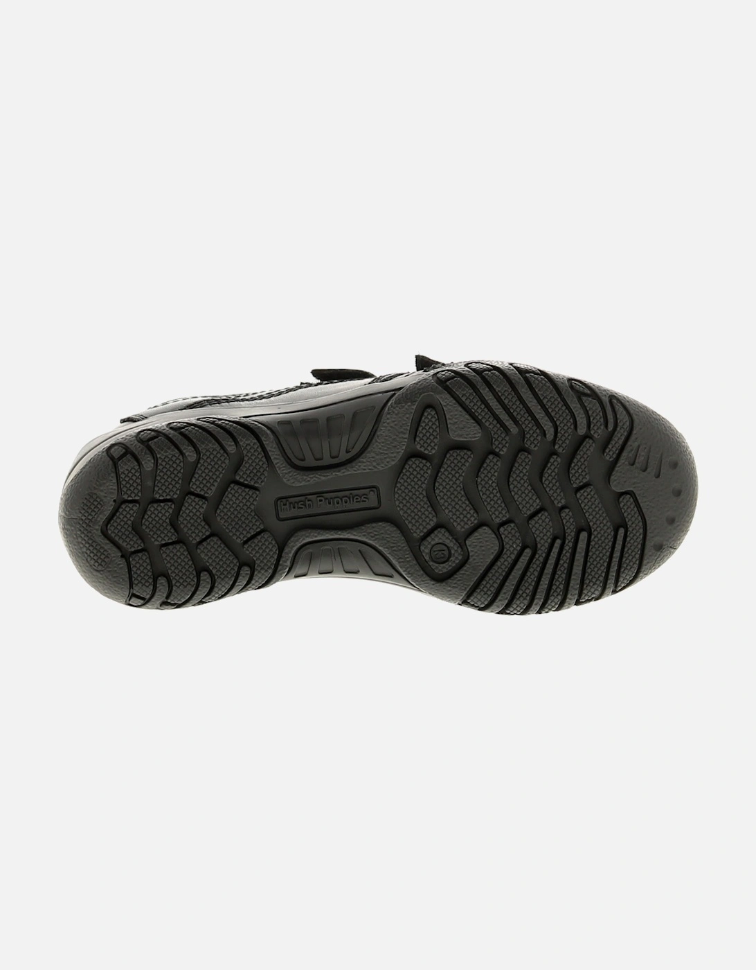 Boys Shoes Jnr School Jezza Leather Touch Fastening black UK Size