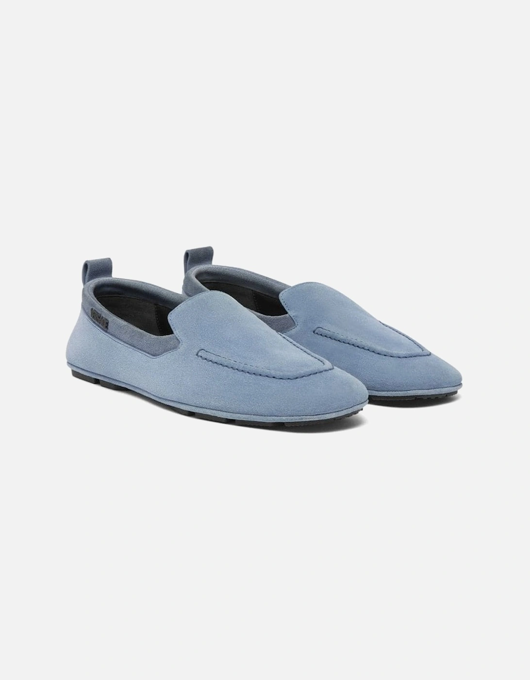 Suede Slip on Loafers Blue