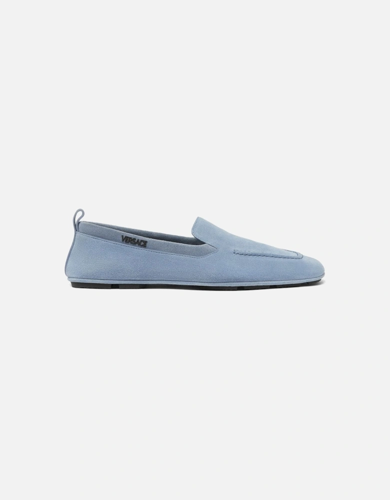 Suede Slip on Loafers Blue