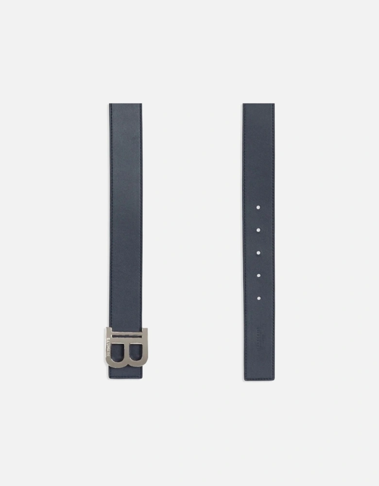 3.5CM Reversible Calfskin B Belt Navy