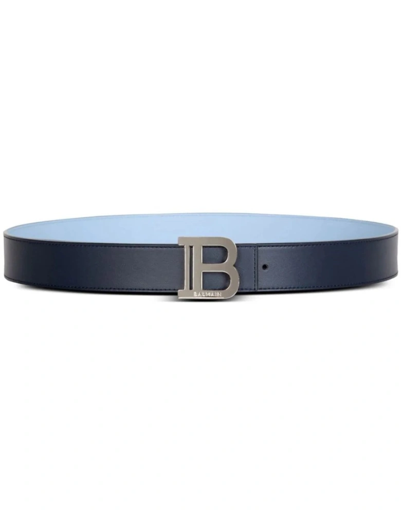 3.5CM Reversible Calfskin B Belt Navy