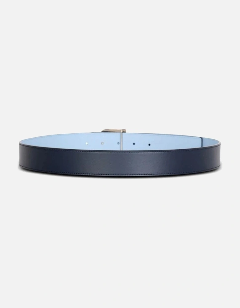 3.5CM Reversible Calfskin B Belt Navy