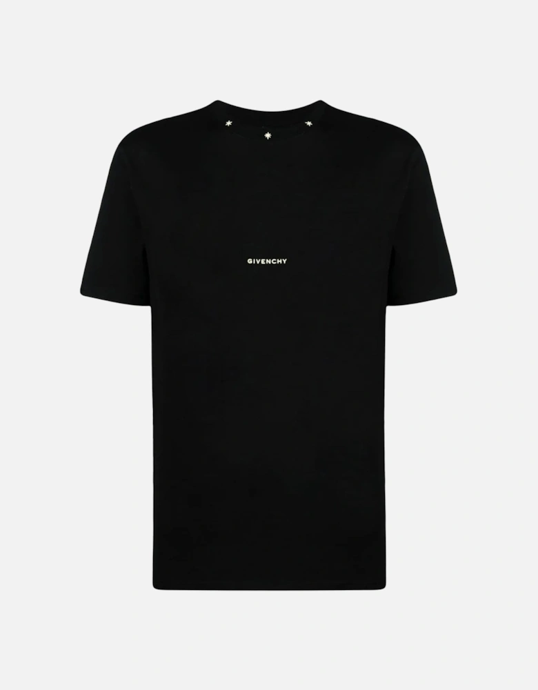 Branded Cotton T Shirt Black