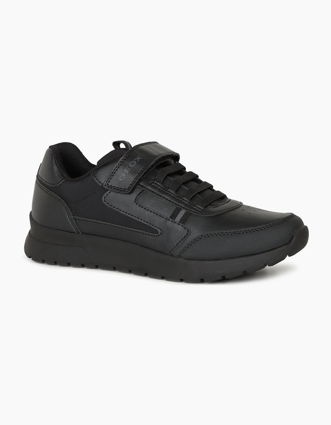 Geox Boys Black Junior Briezee School Shoes Colour: : Size 6 Kids - Image 3