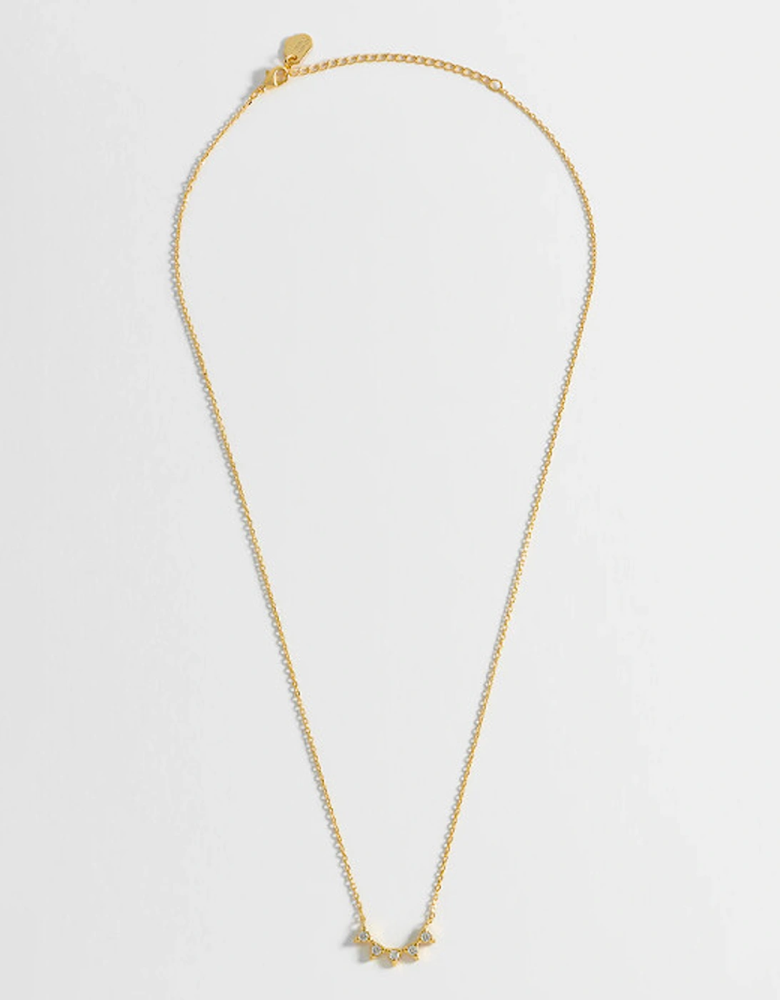 CZ Bunting Necklace Gold Plated