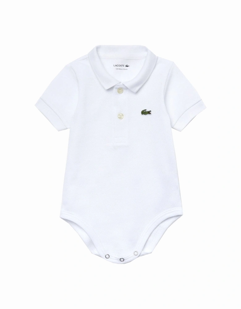 Infant White Bodysuit In Gift Box