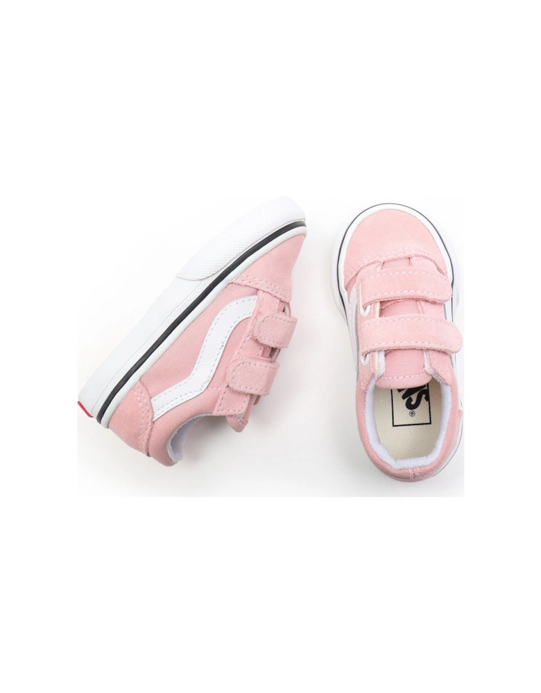 Toddler Girls Old Skool Trainers - Pink/white