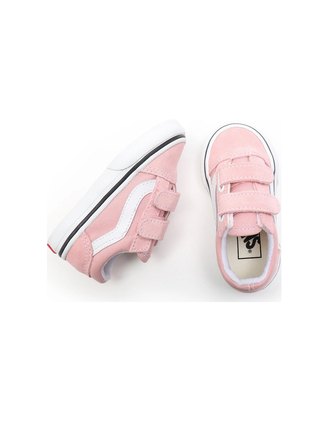 Toddler Girls Old Skool Trainers - Pink/white