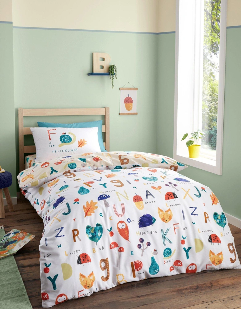 Woodland Alphabet Duvet Cover Set - Multi