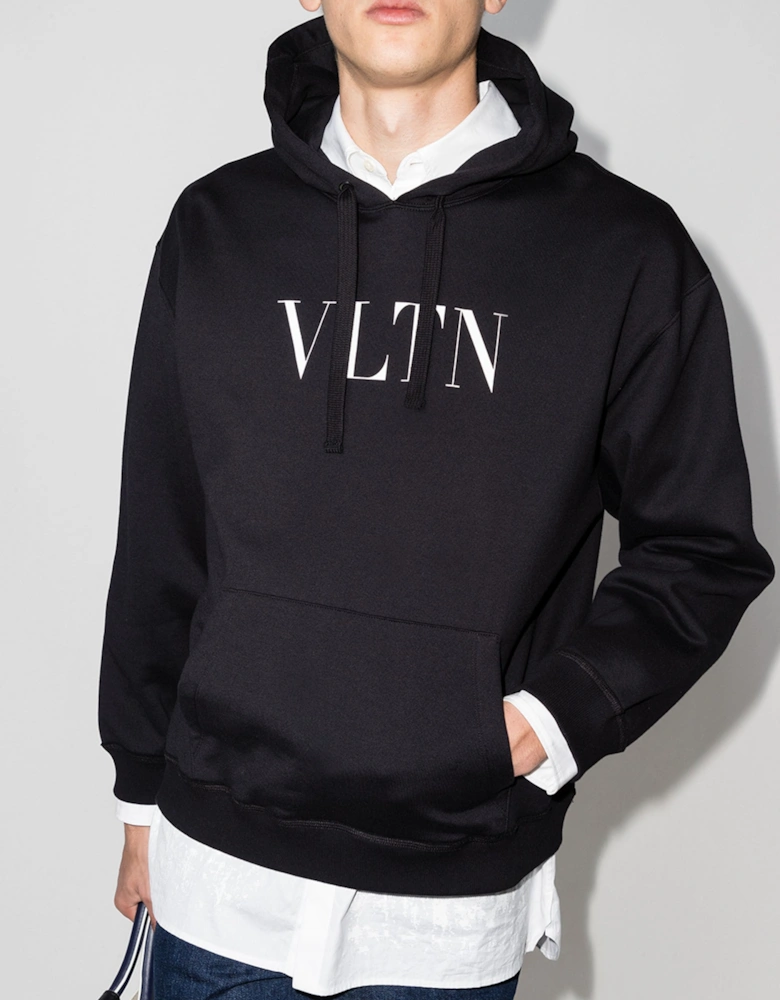 Garavani VLTN Logo Print Hoodie in Black