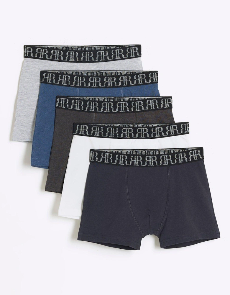 Boys 5 Pack Boxer - Navy